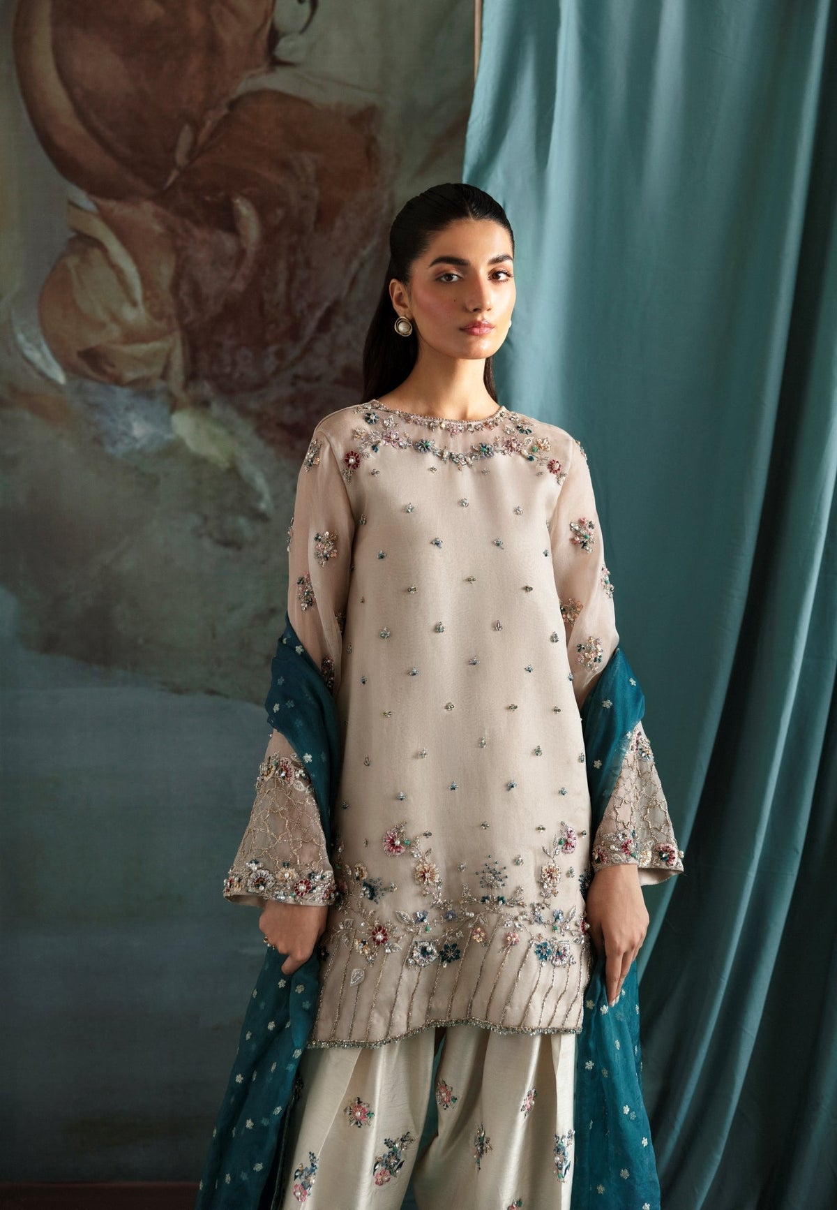 Ayesha and Usman | Bliss Luxury Pret | Polar Mist by Ayesha and Usman - Designer Dress - Type: Ladies Clothes - Available at Libayah - 100% Original