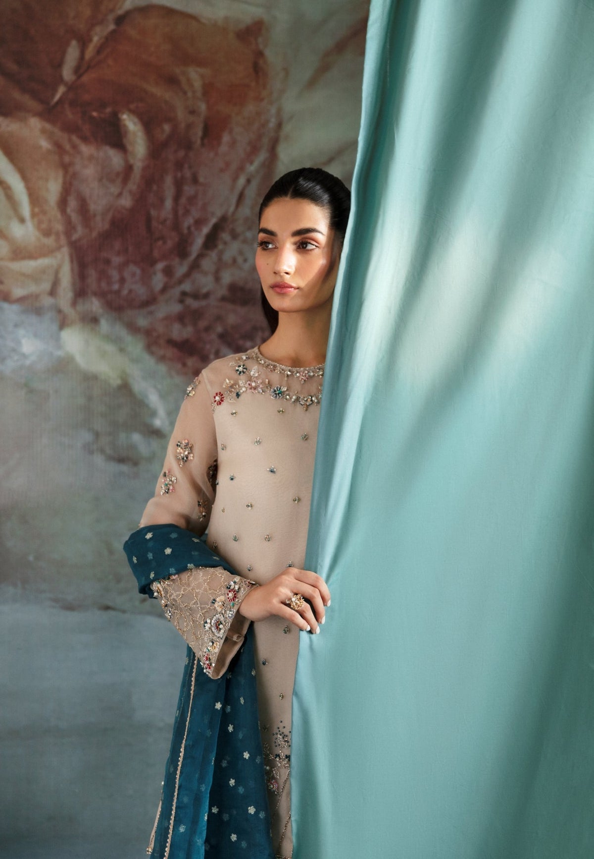 Ayesha and Usman | Bliss Luxury Pret | Polar Mist by Ayesha and Usman - Designer Dress - Type: Ladies Clothes - Available at Libayah - 100% Original