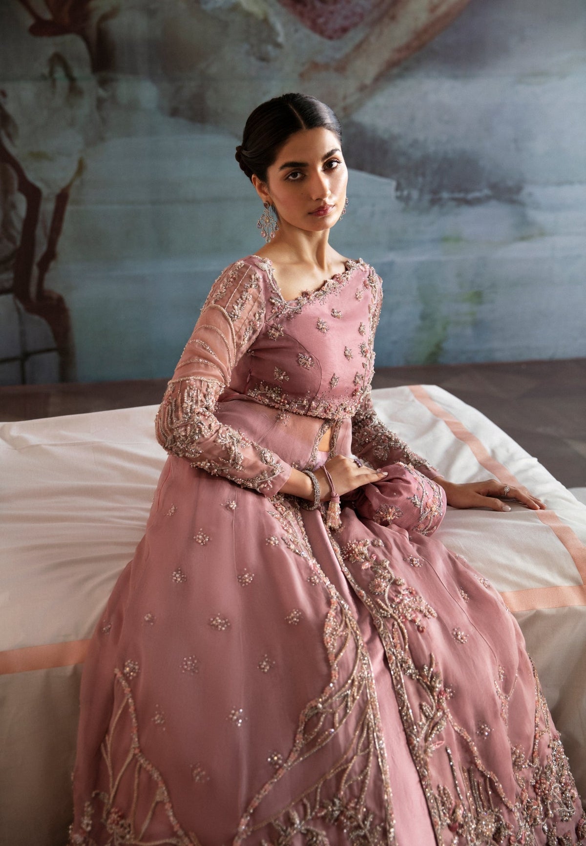 Ayesha and Usman | Bliss Luxury Pret | Rosy Mist by Ayesha and Usman - Designer Dress - Type: Ladies Clothes - Available at Libayah - 100% Original