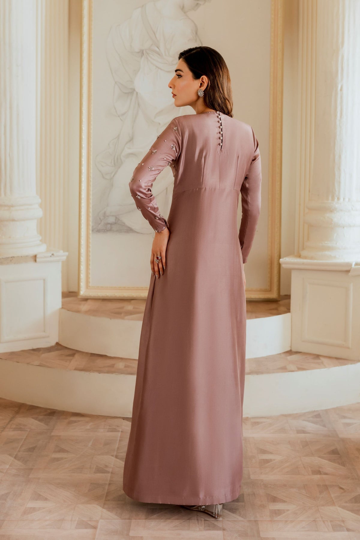 Ayesha and Usman | Grape Wine Luxury Pret | Evara by Ayesha and Usman - Designer Dress - Type: Ladies Clothes - Available at Libayah - 100% Original