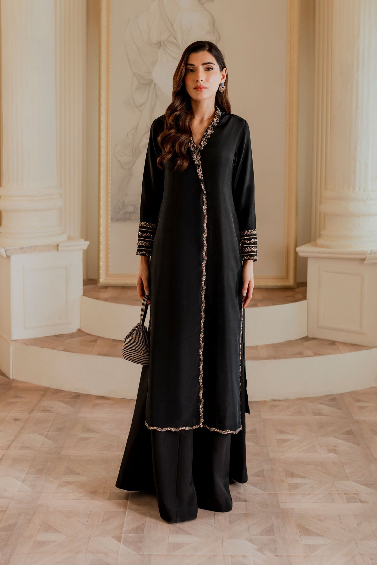 Ayesha and Usman | Grape Wine Luxury Pret | Caroline by Ayesha and Usman - Designer Dress - Type: Ladies Clothes - Available at Libayah - 100% Original