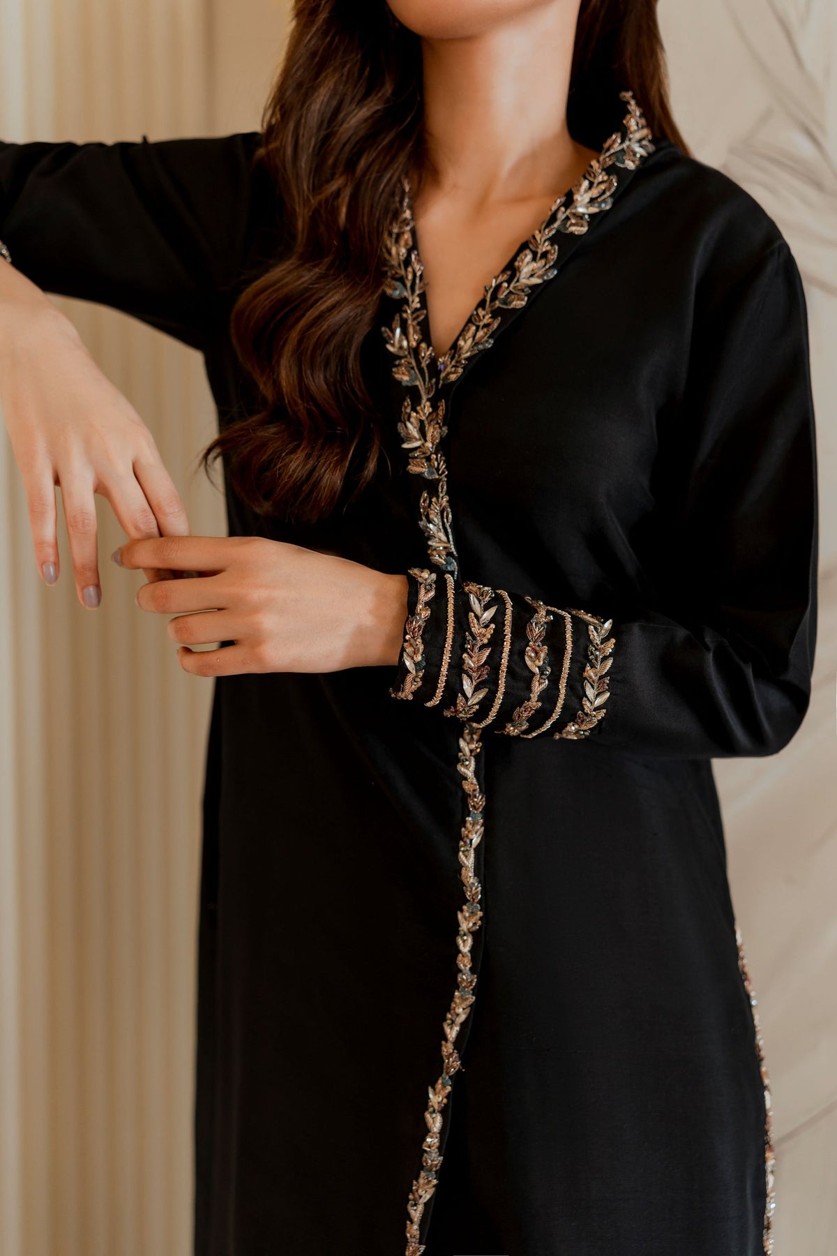 Ayesha and Usman | Grape Wine Luxury Pret | Caroline by Ayesha and Usman - Designer Dress - Type: Ladies Clothes - Available at Libayah - 100% Original