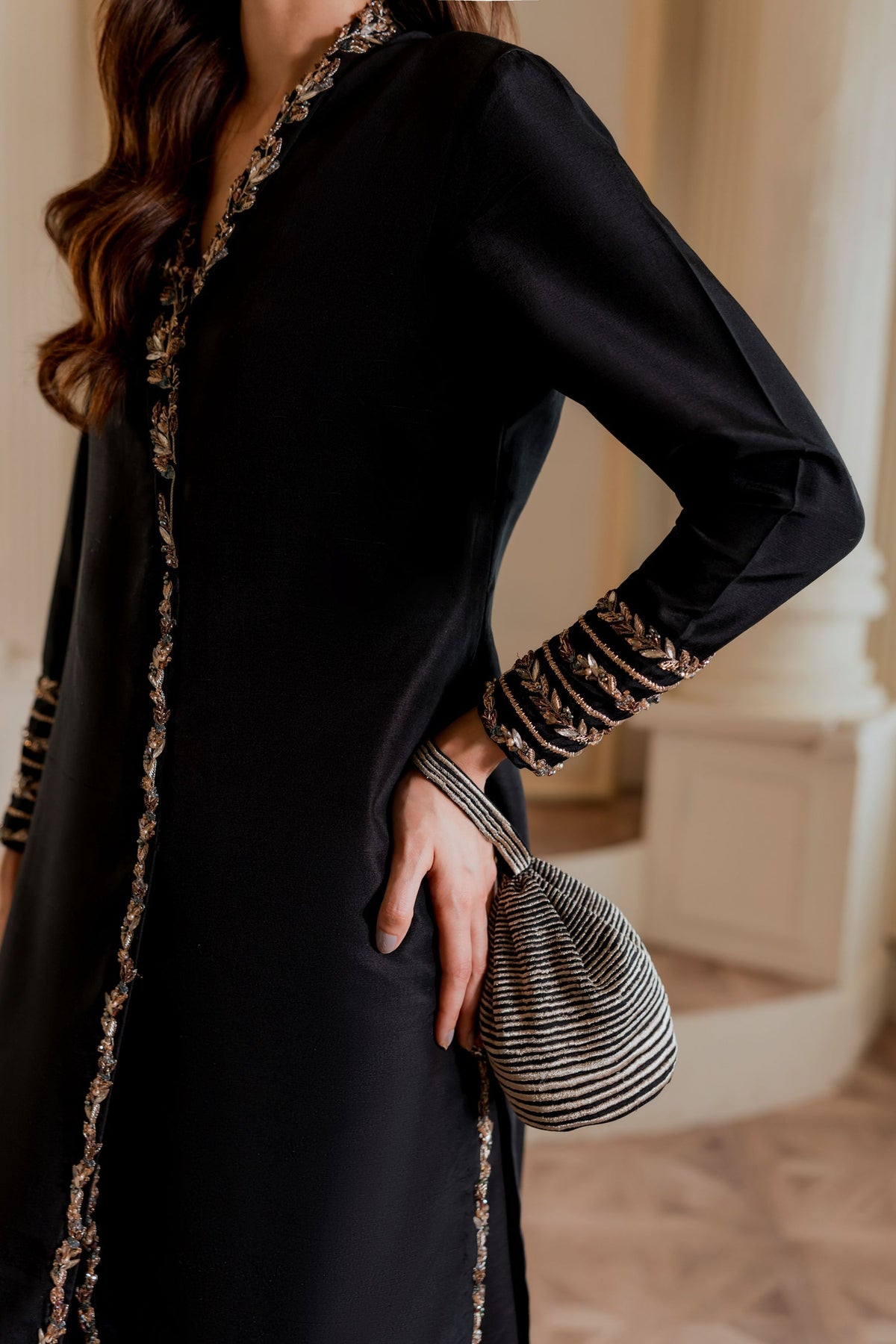 Ayesha and Usman | Grape Wine Luxury Pret | Caroline by Ayesha and Usman - Designer Dress - Type: Ladies Clothes - Available at Libayah - 100% Original