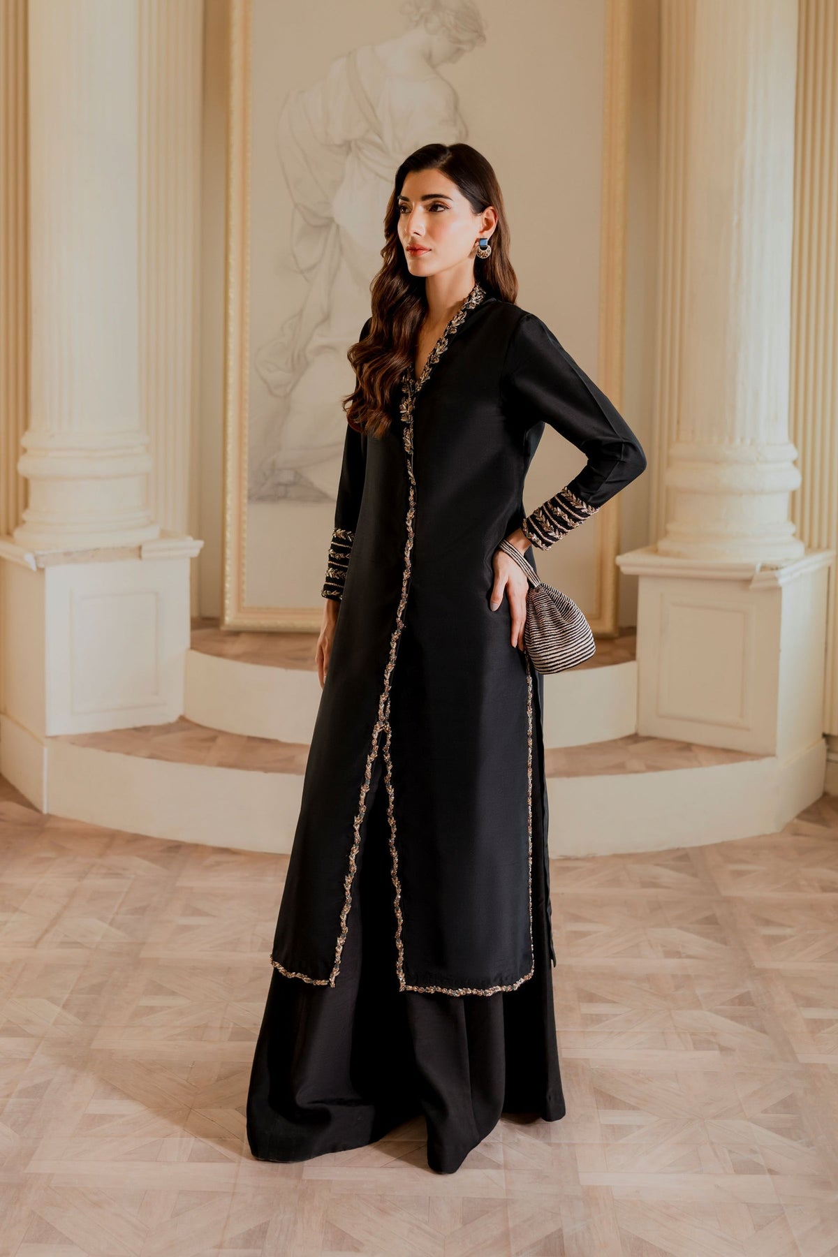 Ayesha and Usman | Grape Wine Luxury Pret | Caroline by Ayesha and Usman - Designer Dress - Type: Ladies Clothes - Available at Libayah - 100% Original