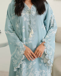 Roheenaz | Petals in Print | Azure Botanica by Roheenaz - Designer Dress  - Type : Ladies Clothes - Available at Libayah - 100% Original 