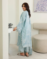 Roheenaz | Petals in Print | Azure Botanica by Roheenaz - Designer Dress  - Type : Ladies Clothes - Available at Libayah - 100% Original 