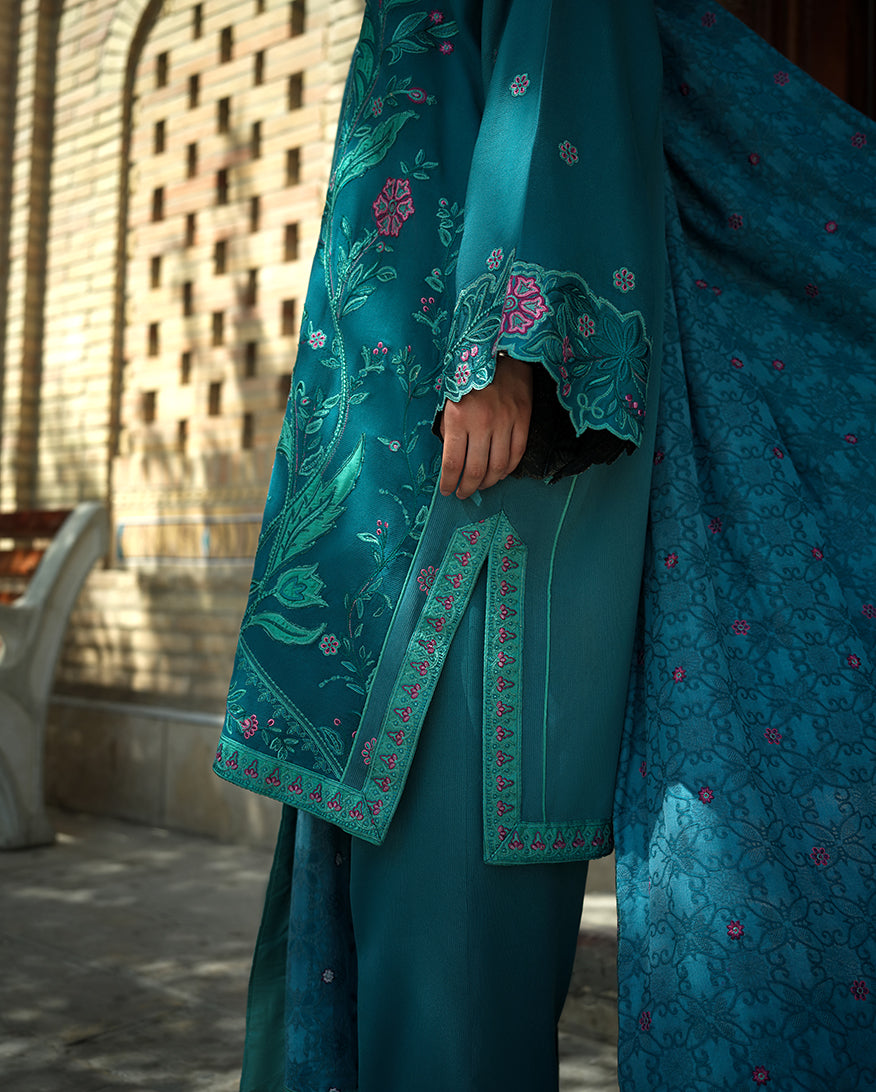 Mushq | Bukhara Winter Edit | Azure Courtyard by Mushq - Designer Dress  - Type : Ladies Clothes - Available at Libayah - 100% Original 