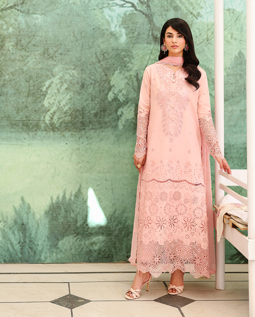 Roheenaz | Veil of Summer Chikankari | Azure Elan by Roheenaz - Designer Dress  - Type : Ladies Clothes - Available at Libayah - 100% Original 