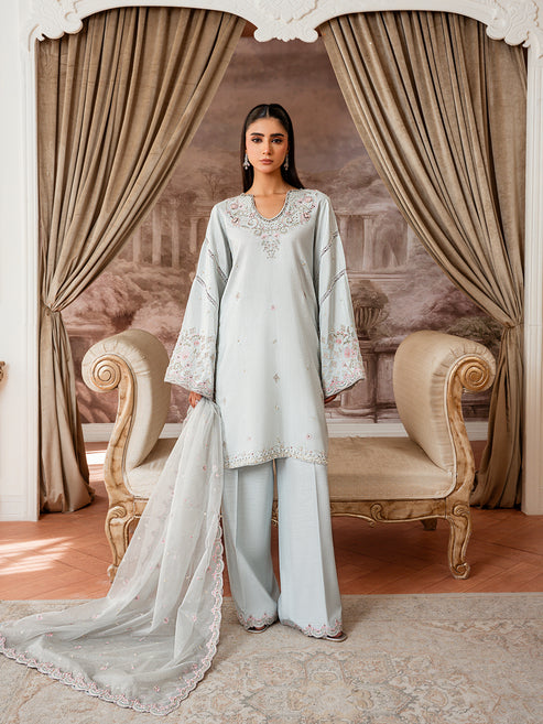 Epoque | Elysia Luxury Pret | Azure - Designer Dress - Type : Ladies Clothes - Available at Libayah - 100% Original