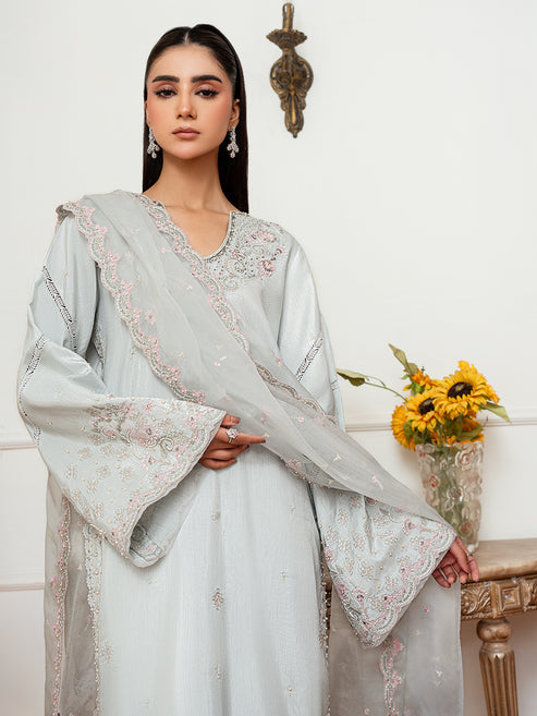 Epoque | Elysia Luxury Pret | Azure - Designer Dress - Type : Ladies Clothes - Available at Libayah - 100% Original