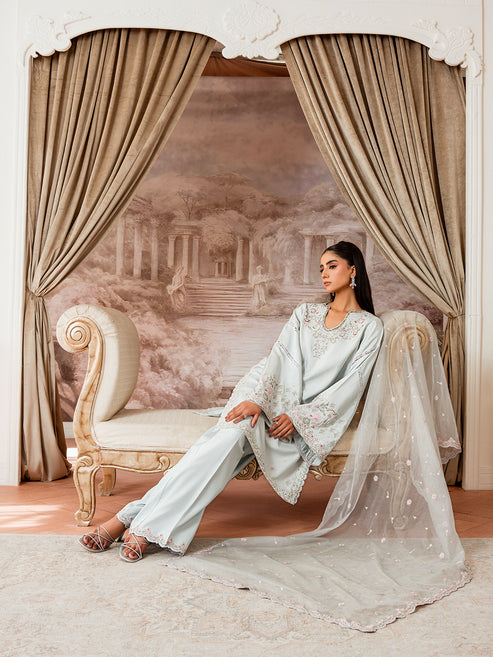Epoque | Elysia Luxury Pret | Azure - Designer Dress - Type : Ladies Clothes - Available at Libayah - 100% Original