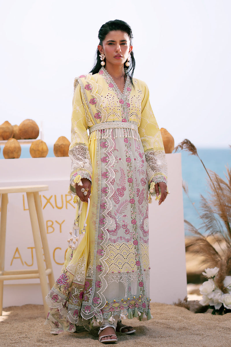 AJR Couture | Dastan Luxury Lawn 25 | Azure by AJR Couture - Designer Dress - Type: Ladies Clothes - Available at Libayah - 100% Original