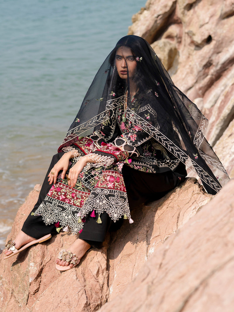 Mahnur | Sirena Luxury Lawn 25 | Azure by Mahnur - Designer Dress - Type: Ladies Clothes - Available at Libayah - 100% Original