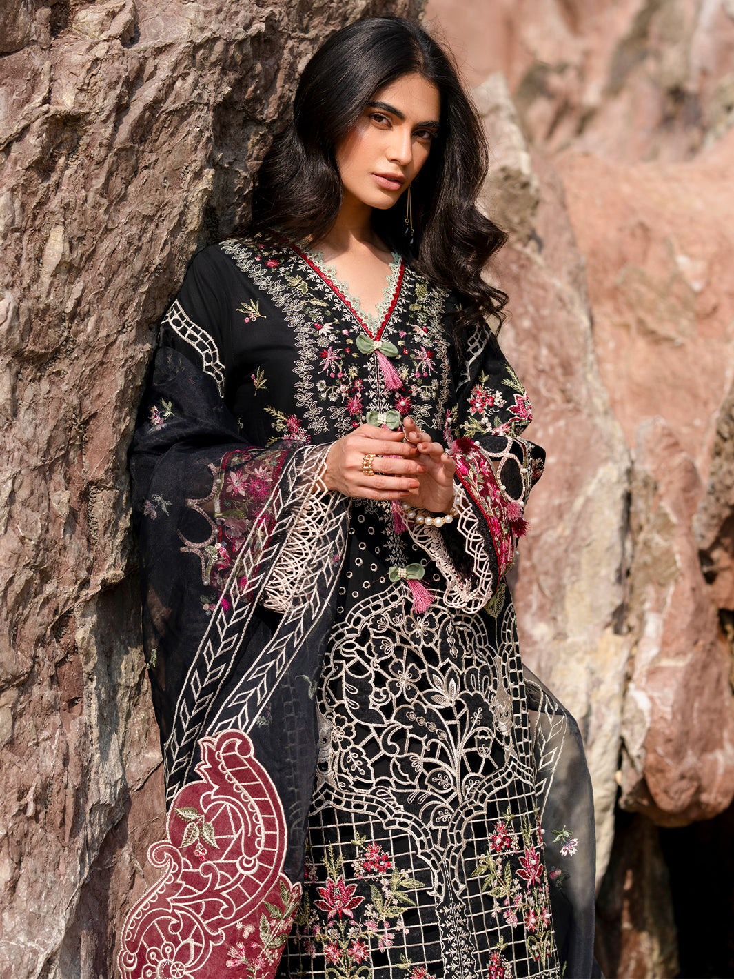 Mahnur | Sirena Luxury Lawn 25 | Azure by Mahnur - Designer Dress - Type: Ladies Clothes - Available at Libayah - 100% Original