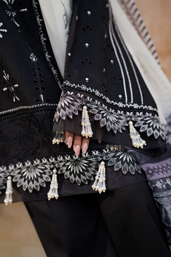 Azzal | Lawn 25 | SABLE by Azzal - Designer Dress  - Type : Ladies Clothes - Available at Libayah - 100% Original 