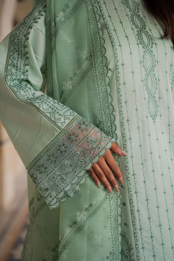 Azzal | Lawn 25 | LIME by Azzal - Designer Dress  - Type : Ladies Clothes - Available at Libayah - 100% Original 