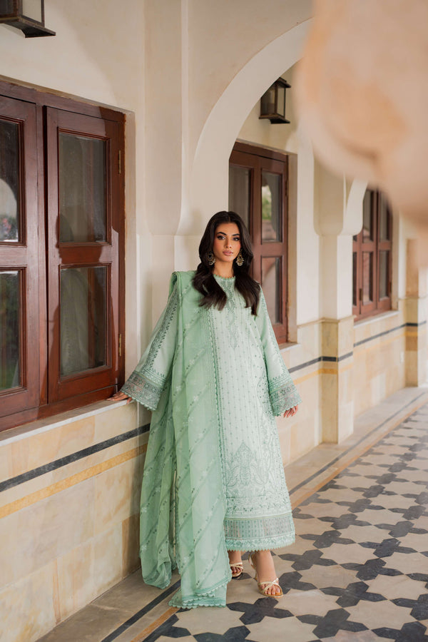 Azzal | Lawn 25 | LIME by Azzal - Designer Dress  - Type : Ladies Clothes - Available at Libayah - 100% Original 