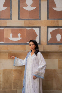 Azzal | Lawn 25 | IVORY by Azzal - Designer Dress  - Type : Ladies Clothes - Available at Libayah - 100% Original 