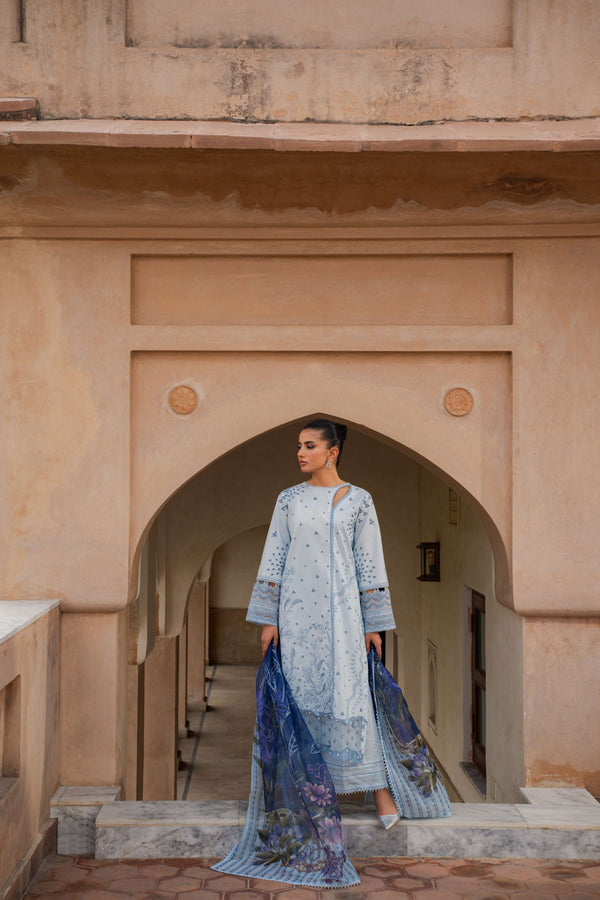 Azzal | Lawn 25 | SAPPHIRE by Azzal - Designer Dress  - Type : Ladies Clothes - Available at Libayah - 100% Original 