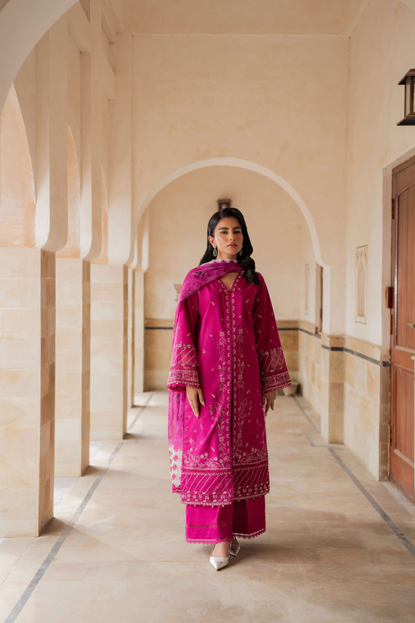 Azzal | Lawn 25 | ORCHID by Azzal - Designer Dress  - Type : Ladies Clothes - Available at Libayah - 100% Original 