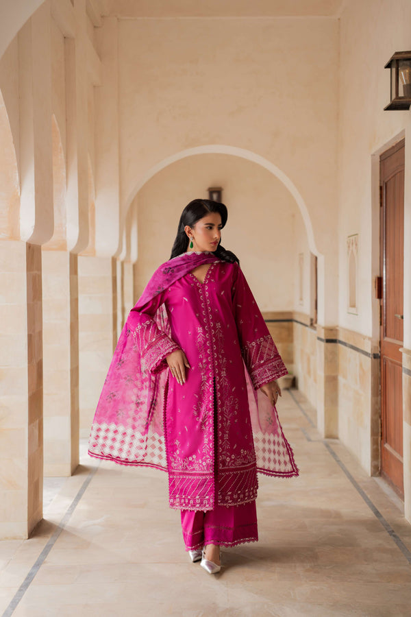 Azzal | Lawn 25 | ORCHID by Azzal - Designer Dress  - Type : Ladies Clothes - Available at Libayah - 100% Original 