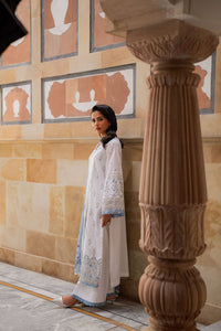 Azzal | Lawn 25 | IVORY by Azzal - Designer Dress  - Type : Ladies Clothes - Available at Libayah - 100% Original 