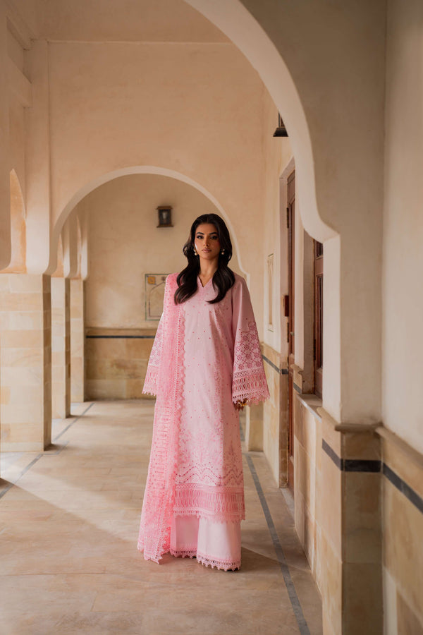 Azzal | Lawn 25 | CORAL by Azzal - Designer Dress  - Type : Ladies Clothes - Available at Libayah - 100% Original 