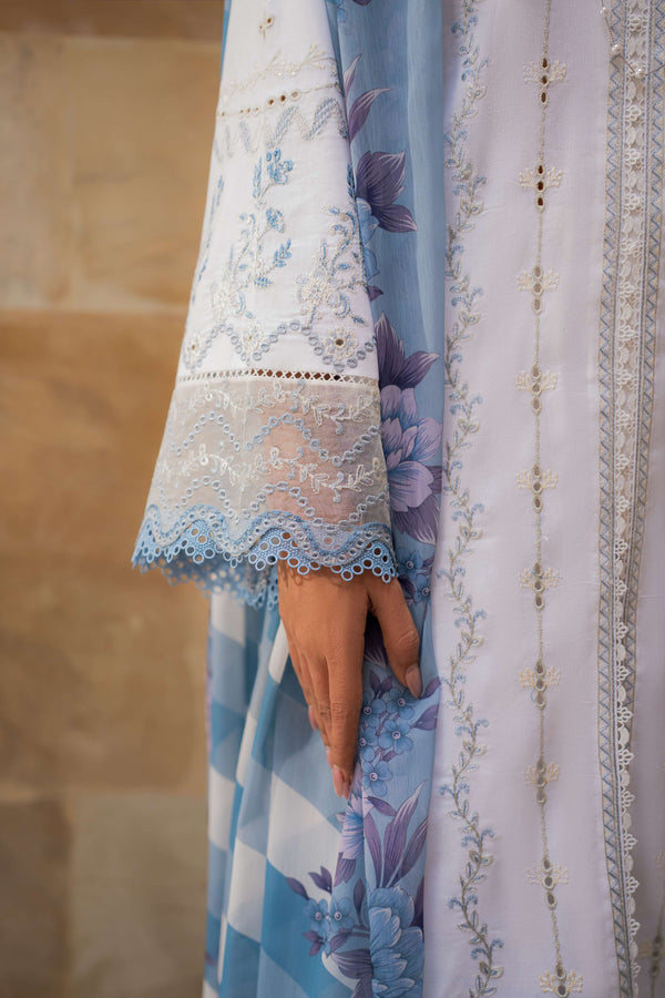 Azzal | Lawn 25 | IVORY by Azzal - Designer Dress  - Type : Ladies Clothes - Available at Libayah - 100% Original 