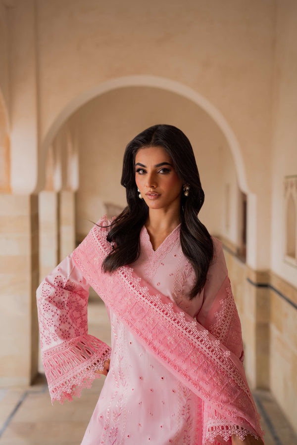 Azzal | Lawn 25 | CORAL by Azzal - Designer Dress  - Type : Ladies Clothes - Available at Libayah - 100% Original 