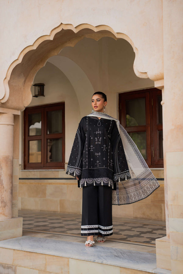 Azzal | Lawn 25 | SABLE by Azzal - Designer Dress  - Type : Ladies Clothes - Available at Libayah - 100% Original 