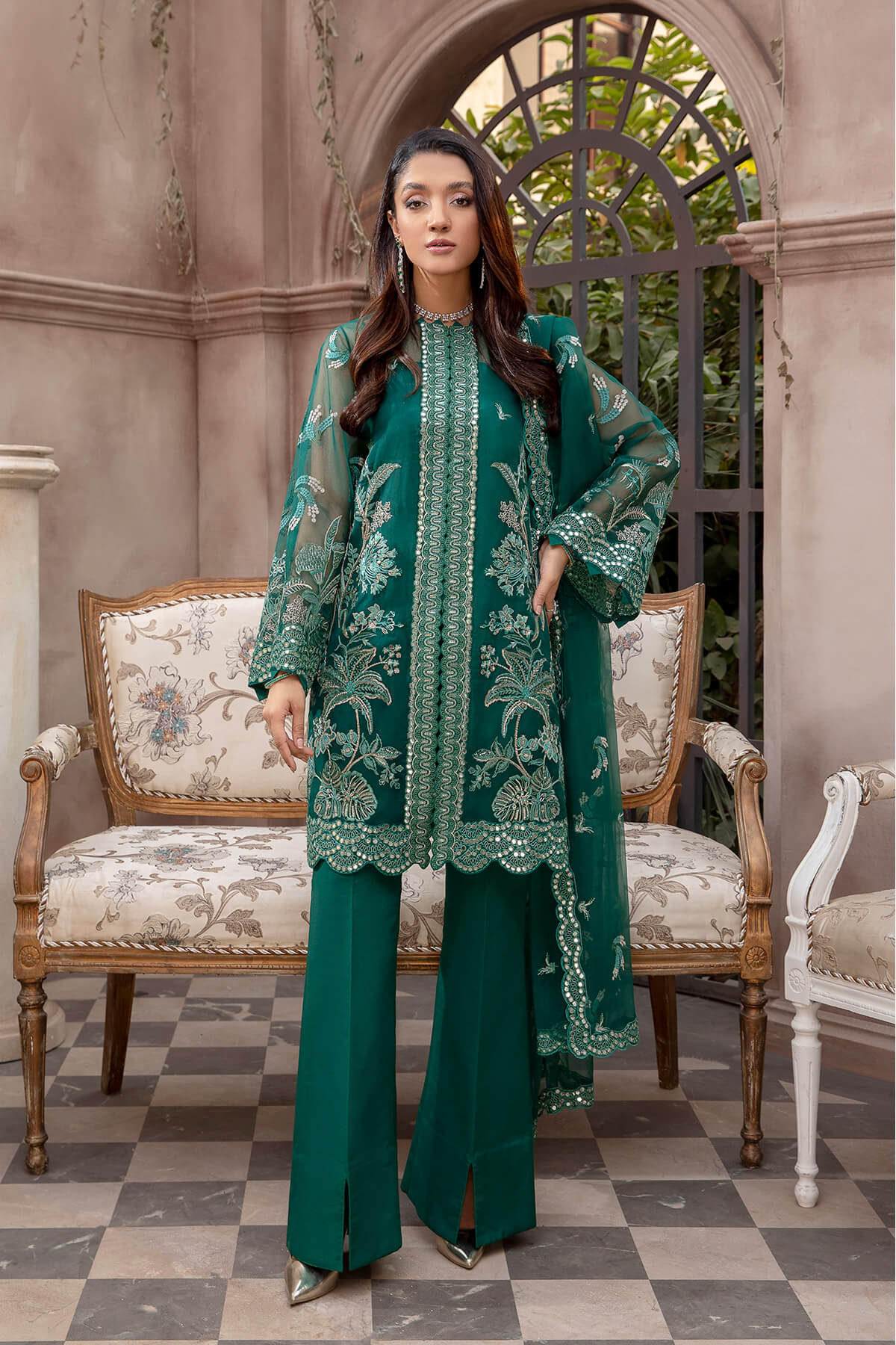 Mina Kashif | Luxury Pret | MK21-20 by Mina Kashif - Designer Dress - Type: Formal - Available at Libayah - 100% Original