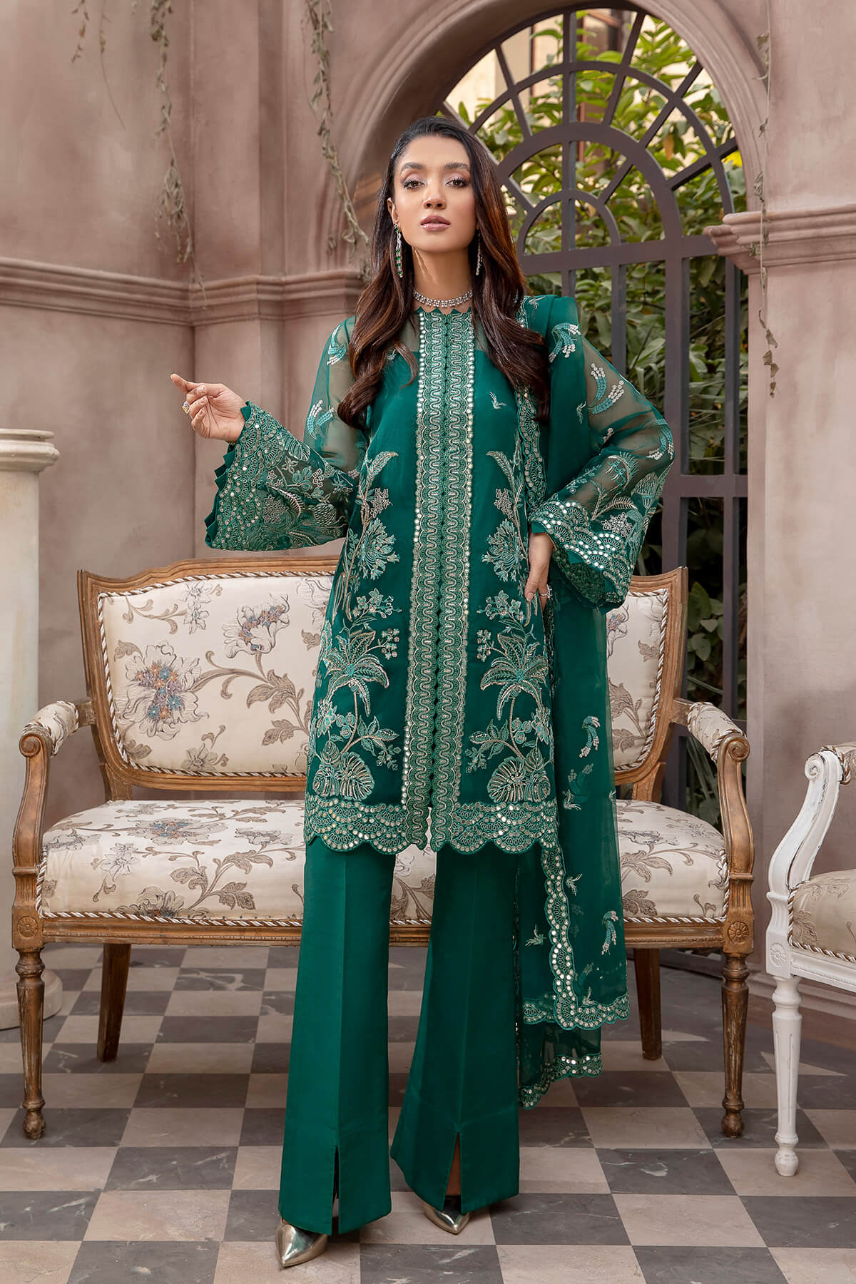Mina Kashif | Luxury Pret | MK21-20 by Mina Kashif - Designer Dress - Type: Formal - Available at Libayah - 100% Original