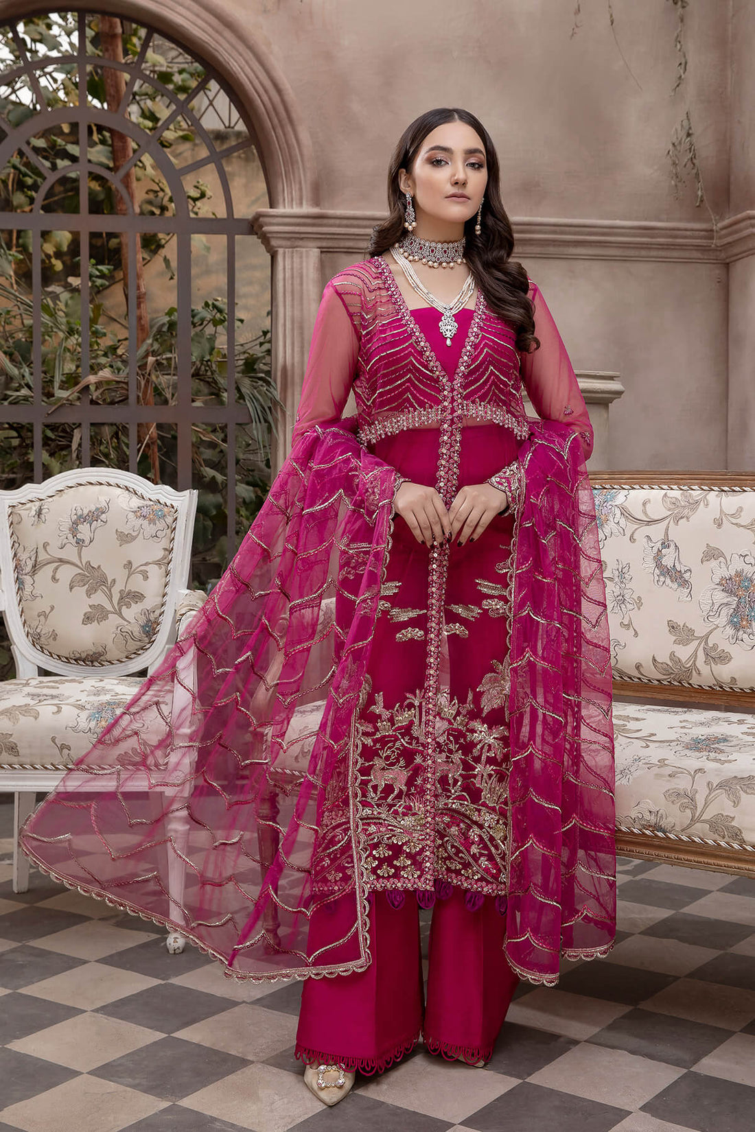 Mina Kashif | Luxury Pret | MK21-14 by Mina Kashif - Designer Dress - Type: Formal - Available at Libayah - 100% Original