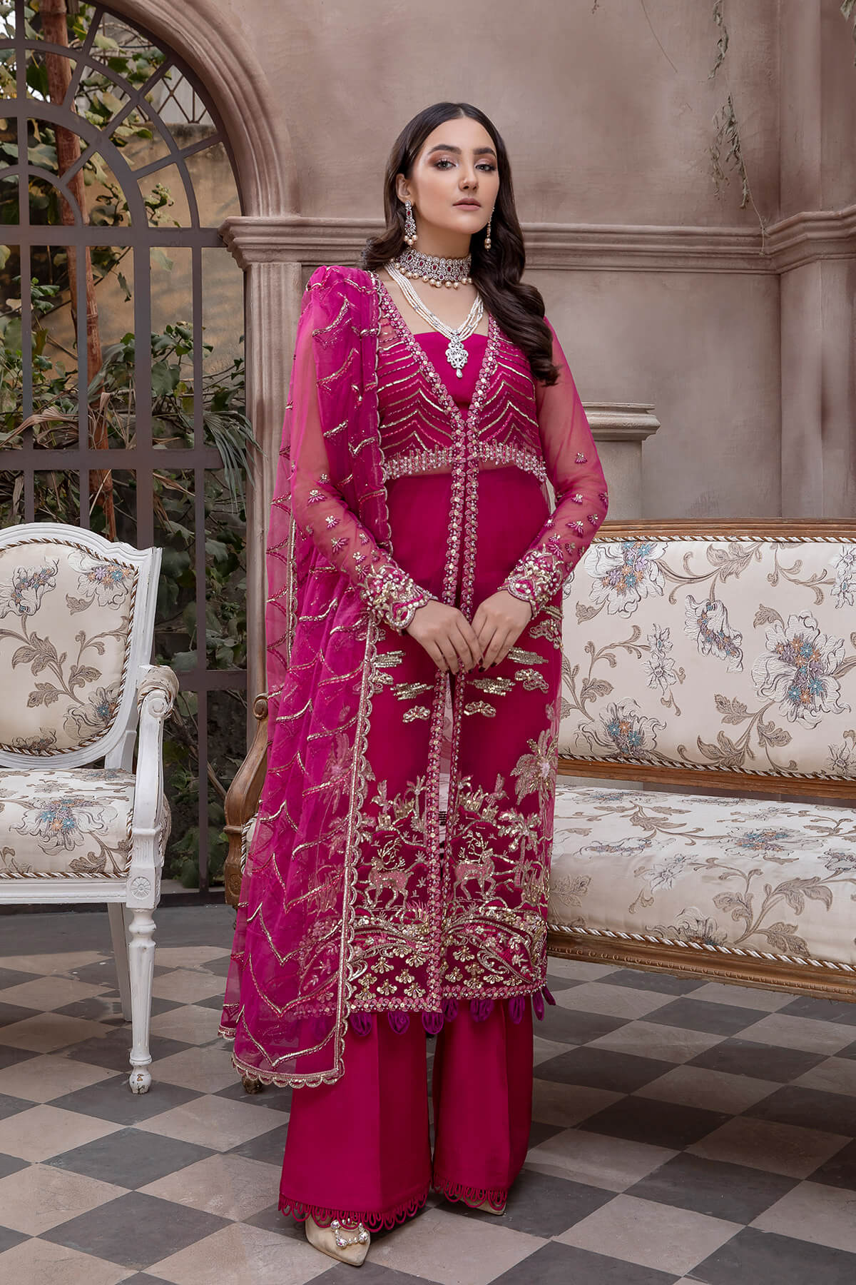 Mina Kashif | Luxury Pret | MK21-14 by Mina Kashif - Designer Dress - Type: Formal - Available at Libayah - 100% Original