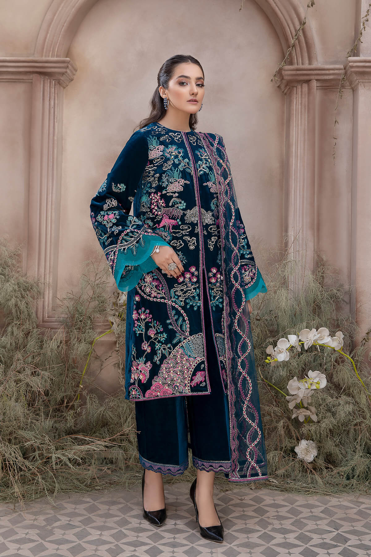 Mina Kashif | Luxury Pret | MK21-23 by Mina Kashif - Designer Dress - Type: Formal - Available at Libayah - 100% Original