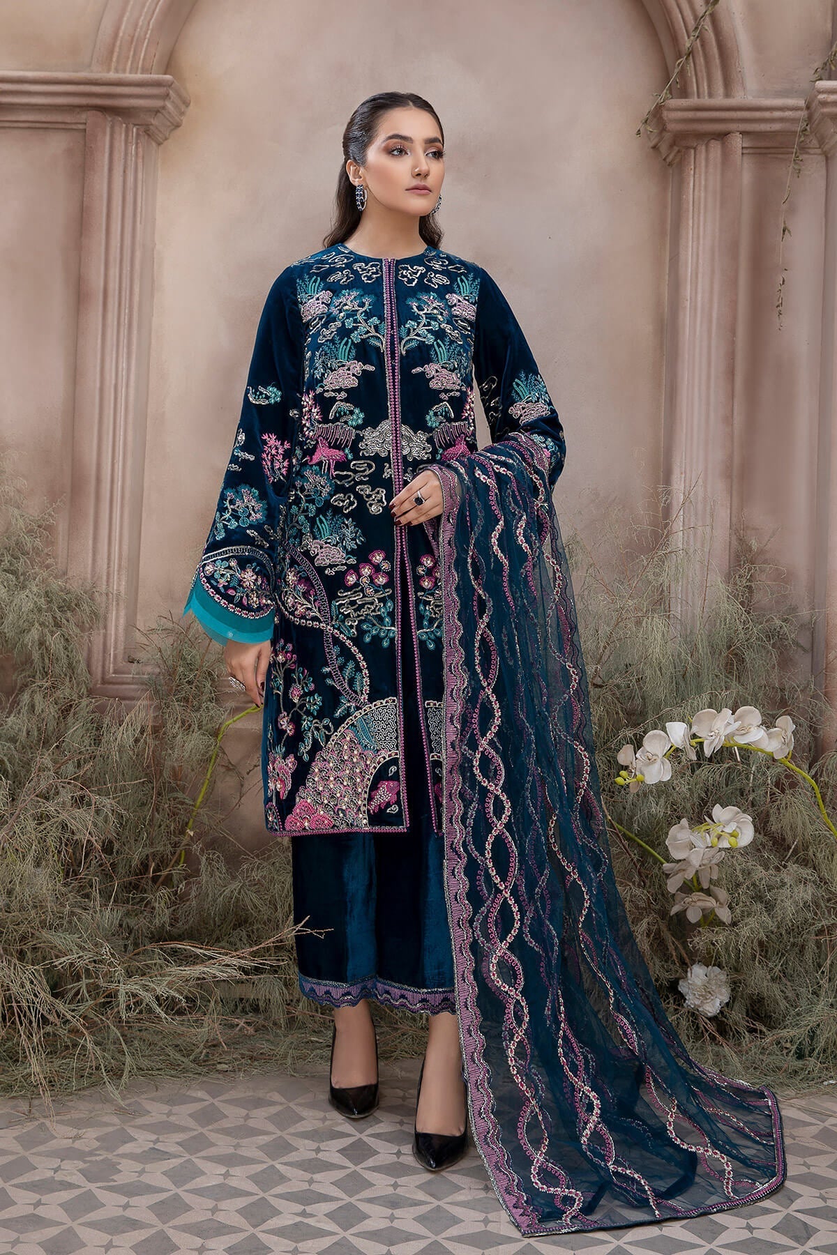 Mina Kashif | Luxury Pret | MK21-23 by Mina Kashif - Designer Dress - Type: Formal - Available at Libayah - 100% Original