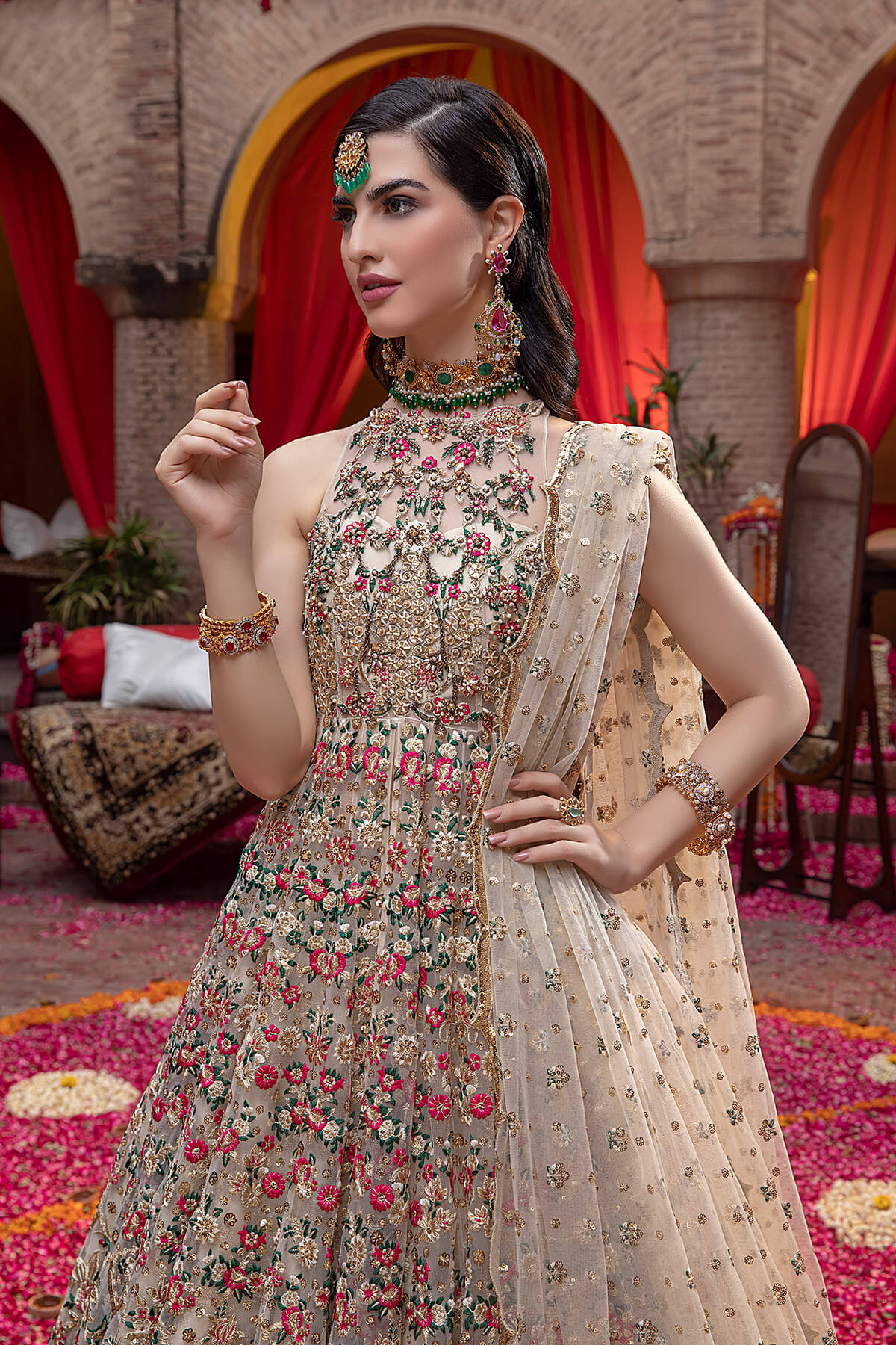 Mina Kashif | Wedding Formals | Chandni by Mina Kashif - Designer Dress - Type: Bridal - Available at Libayah - 100% Original