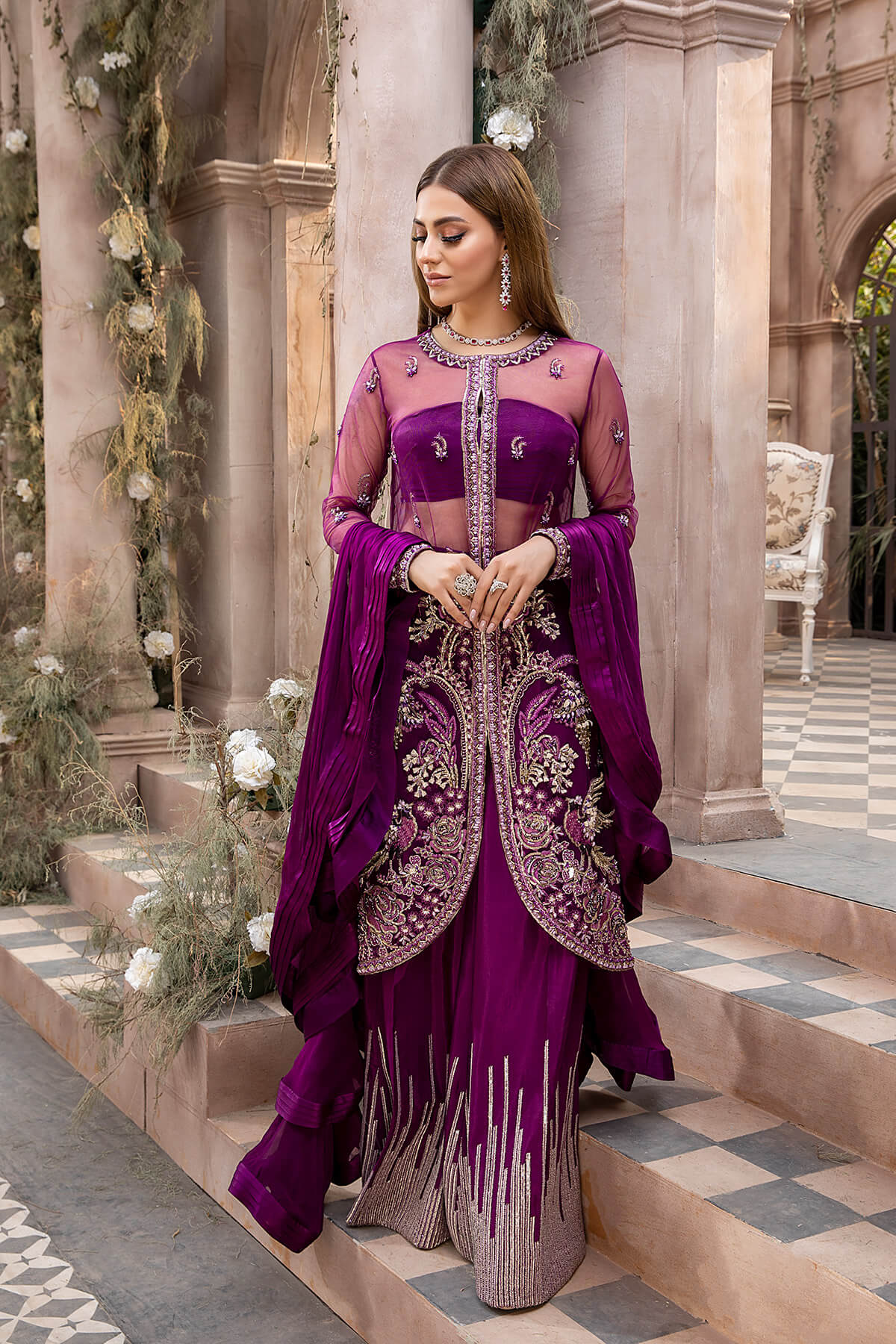 Mina Kashif | Luxury Pret | MK21-07 by Mina Kashif - Designer Dress - Type: Formal - Available at Libayah - 100% Original