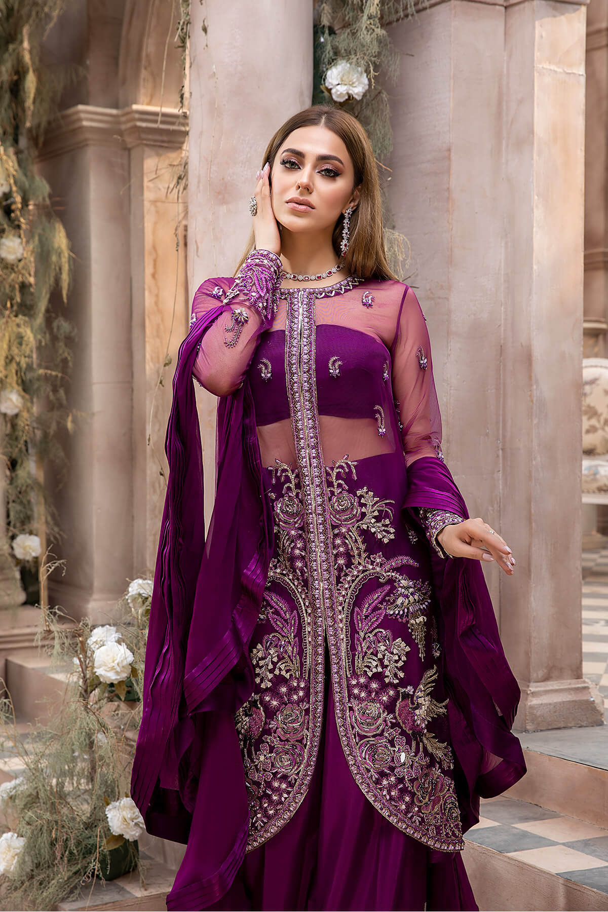 Mina Kashif | Luxury Pret | MK21-07 by Mina Kashif - Designer Dress - Type: Formal - Available at Libayah - 100% Original