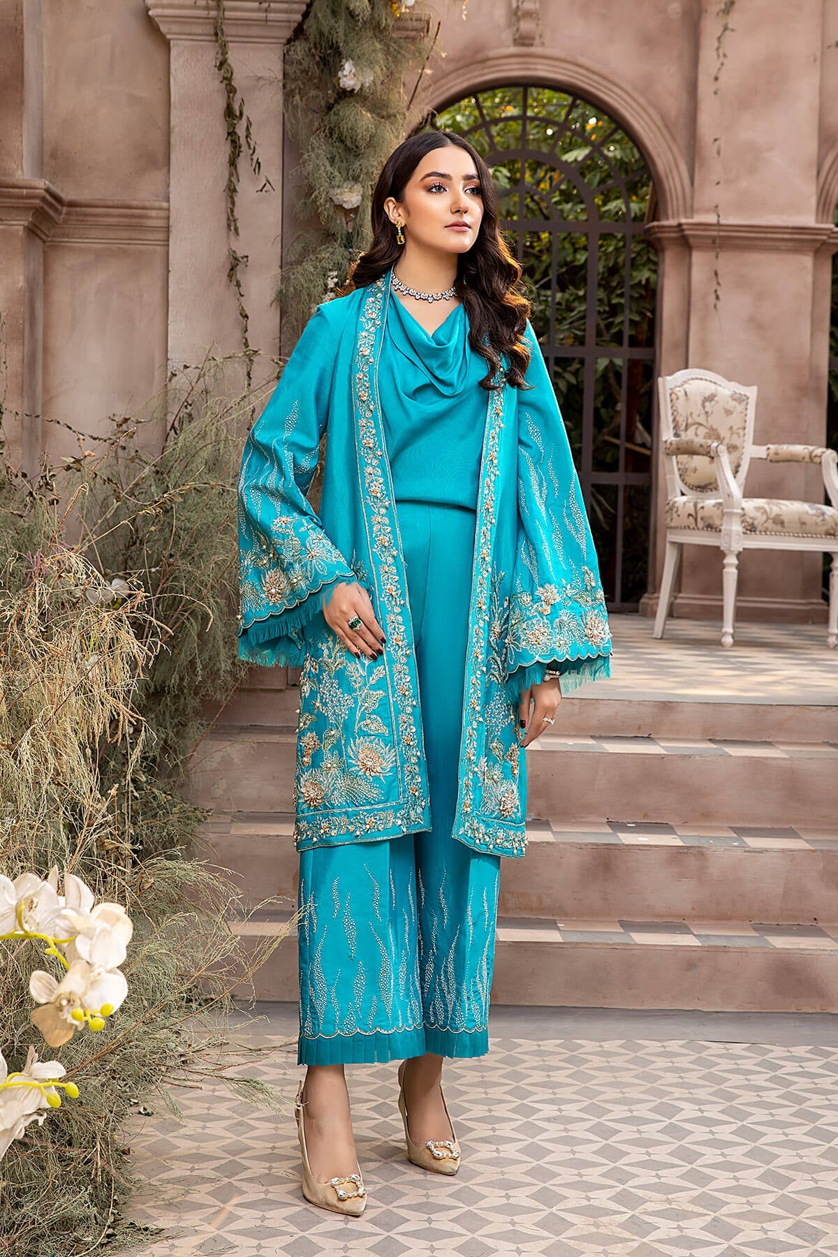 Mina Kashif | Luxury Pret | MK21-22 by Mina Kashif - Designer Dress - Type: Formal - Available at Libayah - 100% Original