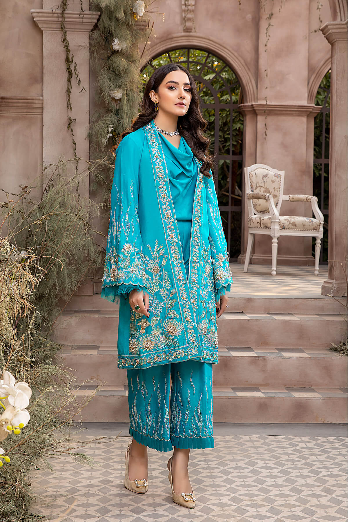 Mina Kashif | Luxury Pret | MK21-22 by Mina Kashif - Designer Dress - Type: Formal - Available at Libayah - 100% Original