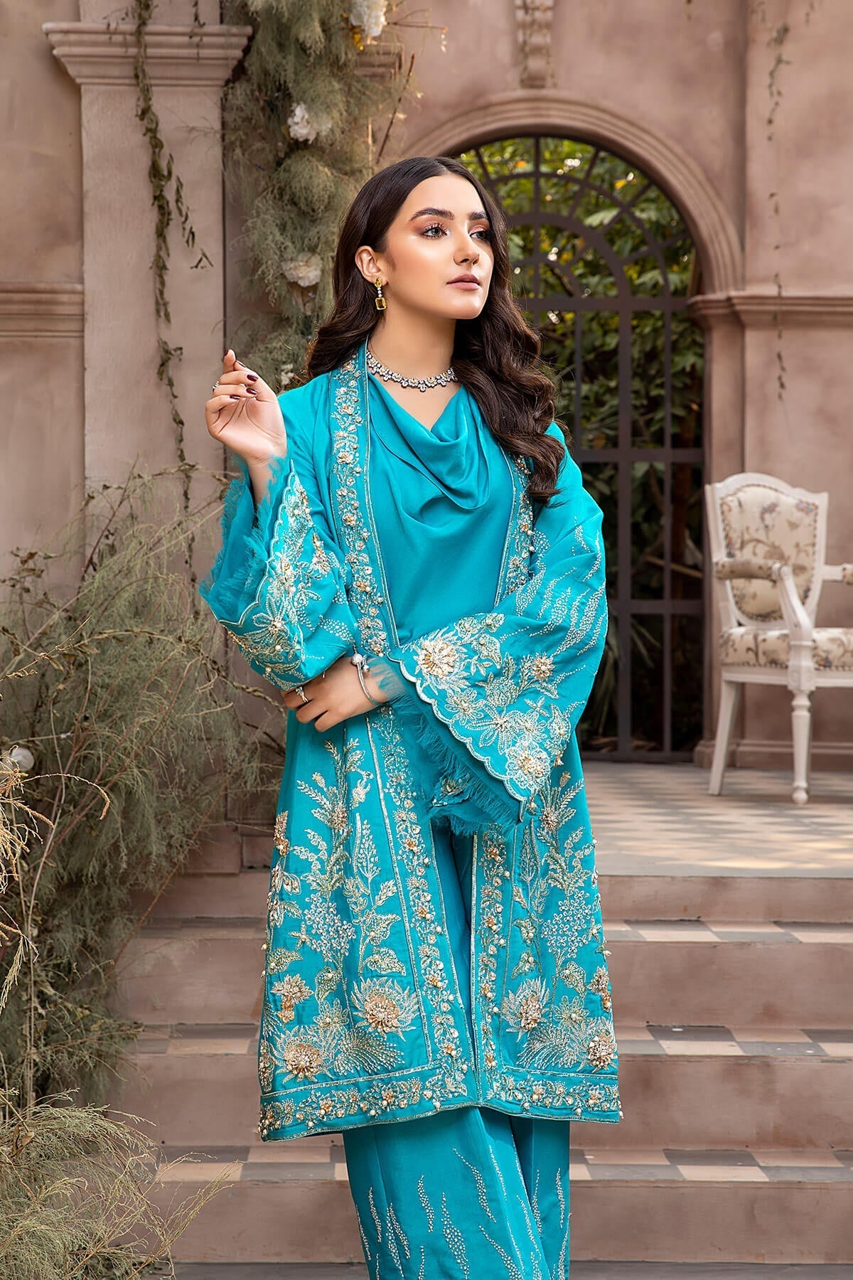 Mina Kashif | Luxury Pret | MK21-22 by Mina Kashif - Designer Dress - Type: Formal - Available at Libayah - 100% Original