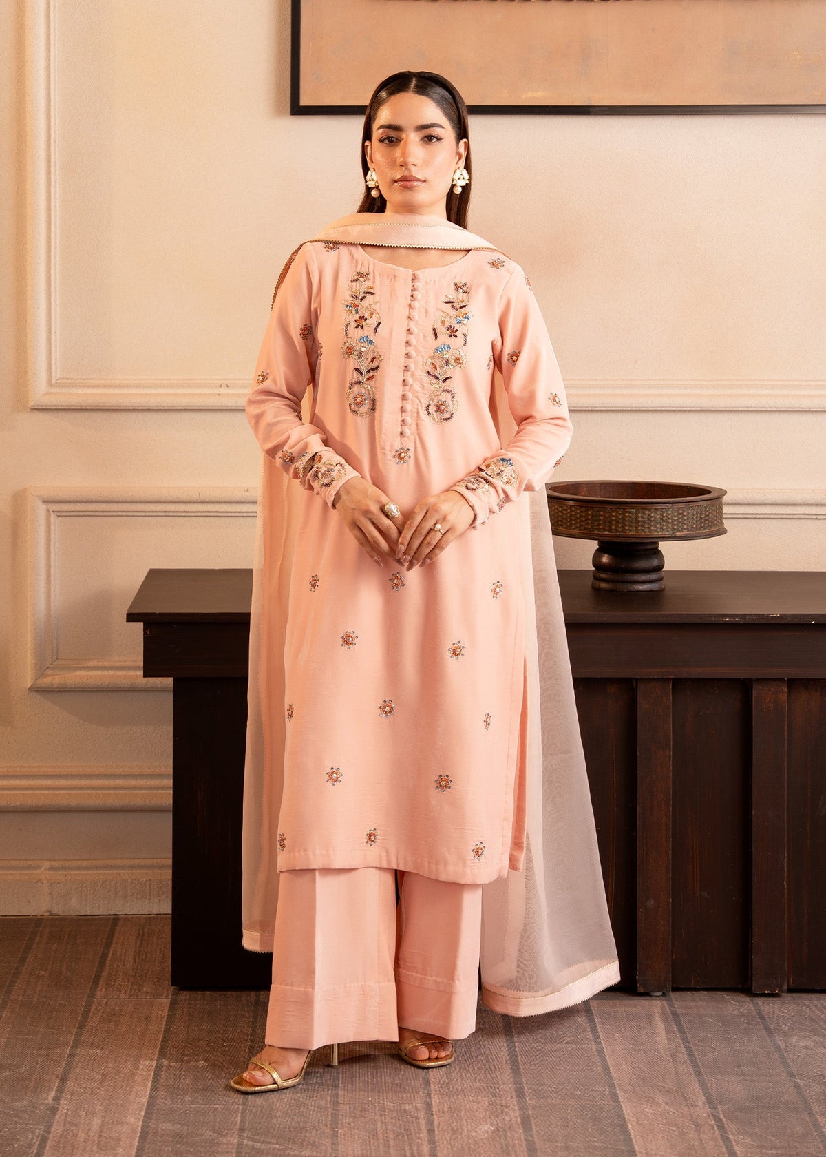 BLOOM – authentic Pakistani formal dress from the Fozia Khalid The Velvet Rise 25 collection for women in the UK
