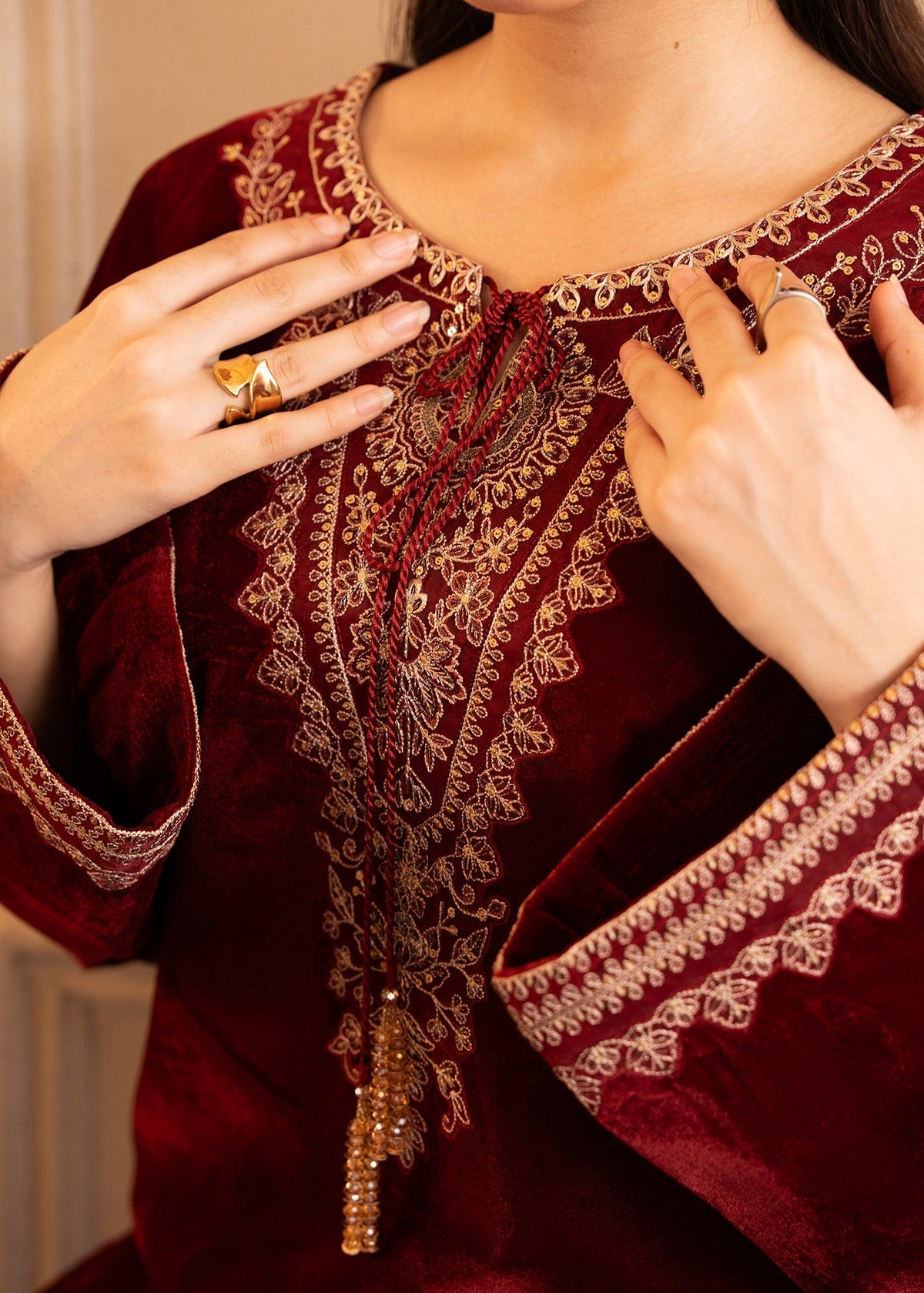 Fozia Khalid | The Velvet Rise 25 | CRIMSON GRACE