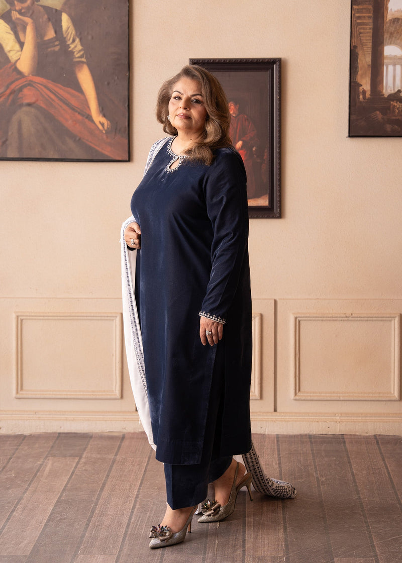 STEAL MIST – authentic Pakistani formal dress from the Fozia Khalid The Velvet Rise 25 collection for women in the UK