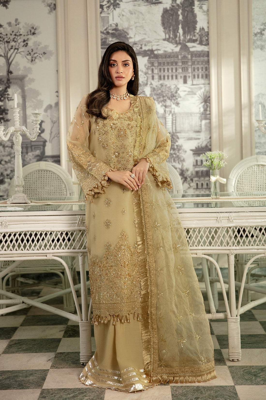 Raeesa Premium | Dehleez Formals | Dl 1036 by Raeesa Premium - Designer Dress  - Type : Ladies Clothes - Available at Libayah - 100% Original 