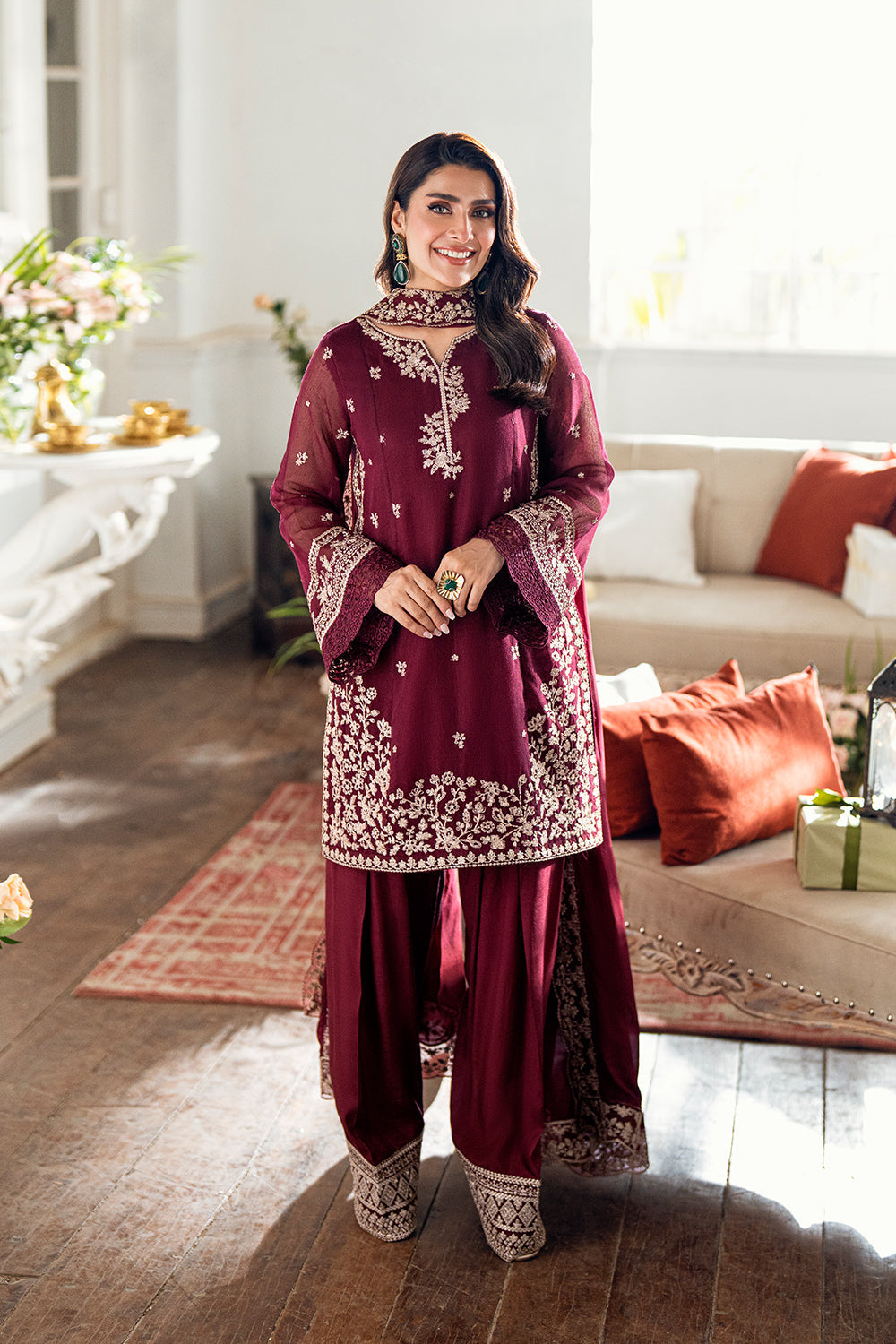 Azure | Luxe Formals | Berry Dusk by Azure - Designer Dress  - Type : Ladies Clothes - Available at Libayah - 100% Original 