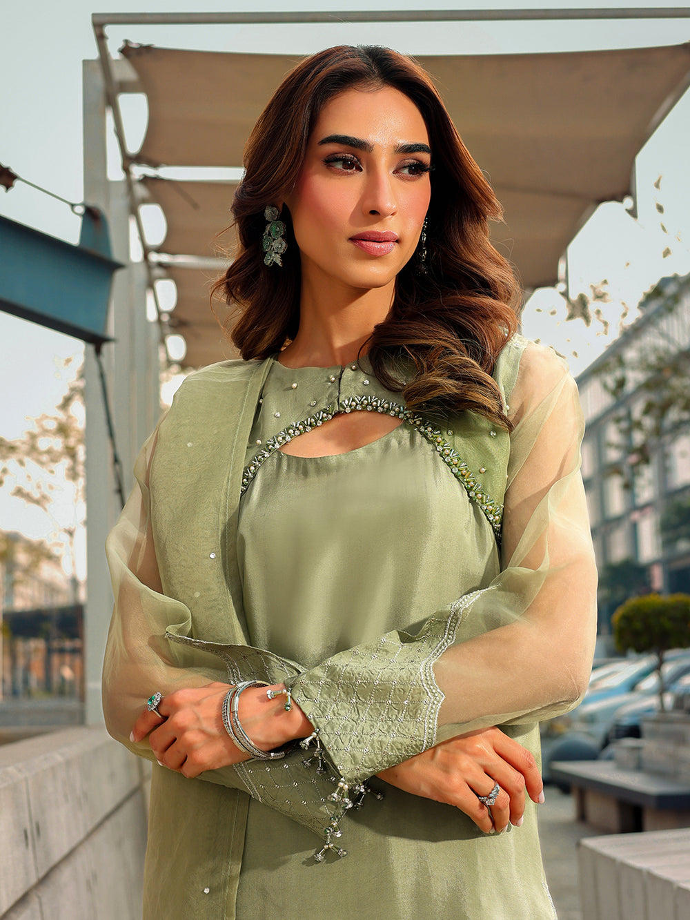 Ain | Raya Luxury Formals | AN-170 BERYL by Ain - Designer Dress  - Type : Luxury - Available at Libayah - 100% Original 