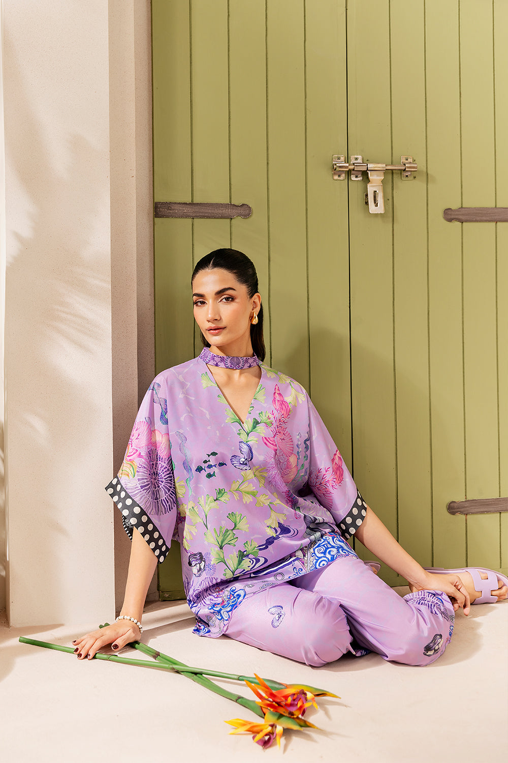 LILAC LUSH - SRSP-25-10 – authentic Pakistani dress from the Saira Rizwan Silk Coords 25 collection for women in the UK.