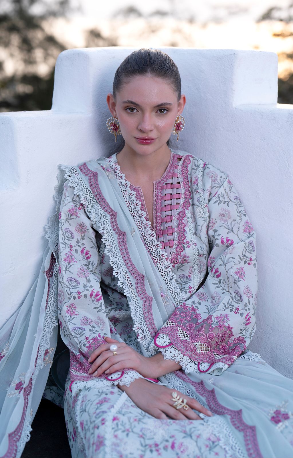 AJR Couture | Printakari Lawn 25 | Blush by AJR Couture - Designer Dress - Type: Ladies Clothes - Available at Libayah - 100% Original